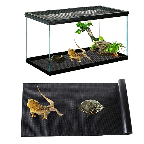 SORWATEE Reptilien-Substratmatte Terrarienteppich, nicht klebend, Reptilien-Terrarium-Bettwäsche, Substratauskleidung, Reptilien-Tankzubehör für Bartagame, Leopardgecko, Eidechse, Schildkröte (45 x von SORWATEE