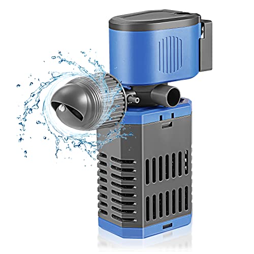 SOUSLOW 8W interner Aquariumfilter mit 900 l/h Fluss für sauberes Wasser, Einstellbarer Luftstrom, niedriges Geräusch und Stumm von SOUSLOW