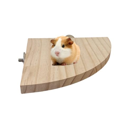 SOUTHJIELING Hamsterkäfig Leiter Spielzeug für kleine Haustiere Holz Plattform Käfig Eckspielzeug Käfig Zubehör Kleintier Klettern zu von SOUTHJIELING