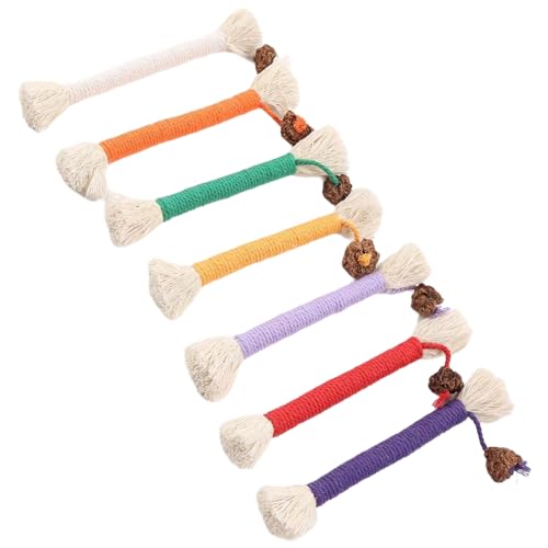 SOUTHJIELING Natürliches Baumwollseil-Spielspielzeug für kleine Katzen, sicheres und ansprechendes Zähneknirschspielzeug, geeignet für drinnen und draußen von SOUTHJIELING
