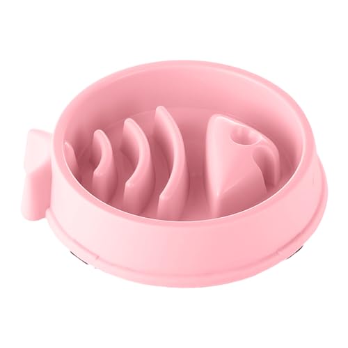 Fischform Katzennapf, Slow Eating Food Feeder Bowl, Pet Meal Serving Bowl, Cat Feeding Bowl, Einzigartige Fischschale für Katzen, Pet Slow Feeder Bowl Katze, Stabiler Katzen-Futterschale und von SOYDAN