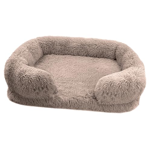 Gepolstertes Sofa für Haustiere, waschbar, aus Baumwolle, großes orthopädisches Schlafsofa für Haustiere, Hunde, Welpen, Katzen, Wohnzimmer, Zimmer und rutschfest von SOYDAN