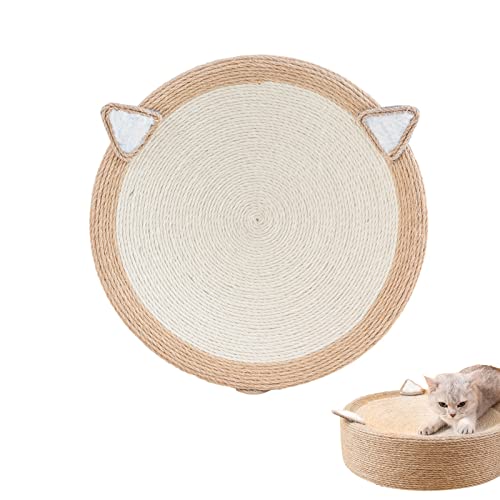 Kratzbaum für Katzen, recycelbar, oval, Sisal, Kratzmatte für Katzen, Kratzbaum zum Schleifen von Krallen und zum Schutz von Möbeln Soydan von SOYDAN