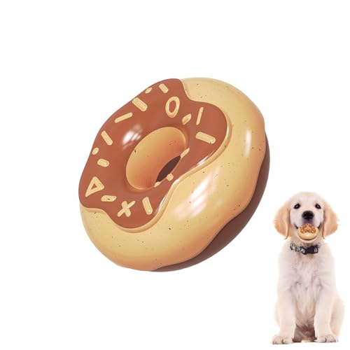 SOYDAN Donut-Hundespielzeug – Donut-Form Kauspielzeug für Welpen – interaktives Hundespielzeug und quietschendes Welpenspielzeug für kleine, mittelgroße Hunde und Haustiere von SOYDAN