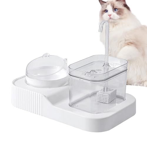 SOYDAN Futternapf-Set für Haustiere mit Futterspender für Katzen | Futterspender für Futternapf 2 in 1, automatischer Wasserspender für Katzen mit großer Kapazität von SOYDAN