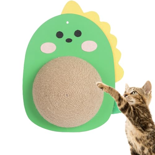 SOYDAN Katzenspielzeug Sisal Ball Katzenspielzeug Kratzen Sisal Seil Sisal Kratzbaum Dino Klein Kratzbaum Kratzbaum Katzenball Stressball Katzenball Sisalseil Katzenkratzball für Kätzchen von SOYDAN