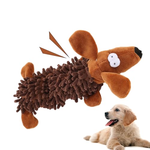SOYDAN Quietschendes Hundespielzeug zum Kauen, interaktives Hundespielzeug mit hellen Farben für Ausflüge, Camping, Zuhause, Tiergeschäft, Tierheim von SOYDAN