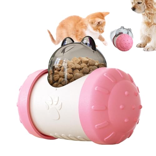 Treat Ball Dog Treat Dispenser Toy, Treats Dispensing Dog Ball, Interactive Tumbler Swing Food Dispenser Ball for Cats, Dog Food Puzzle Ball, Leaky Food Toy, Enhance IQ Training for Small Dogs, Medium von SOYDAN