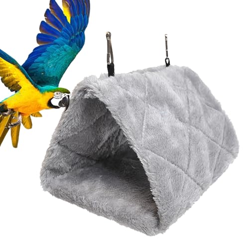 Vogel-Hängematte für Käfig, Vogelkäfig-Hängematte, dreieckiges Design, Vogelzelt für Agapornis, Wellensittiche, Nymphensittiche, kleine Vögel, Conure Bett, Vogelwärmer von SOYDAN