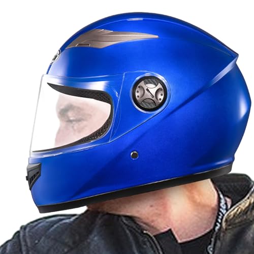 Vollgesichts-Motorradmütze, Ganzjahres-Straßenkopfabdeckung | Atmungsaktive Motorrad-Kopfbedeckung für Sicherheit beim täglichen Radfahren, Einkaufen, Reisen Soydan von SOYDAN
