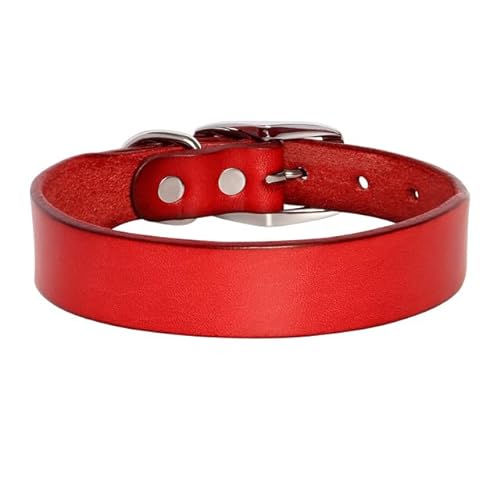 Echtes Leder Haustier Halsband Für Kleine Mittlere Große Hunde Katze Einstellbare Langlebig Leder Hund Welpen Halskette Halsbänder Leine von Sozy