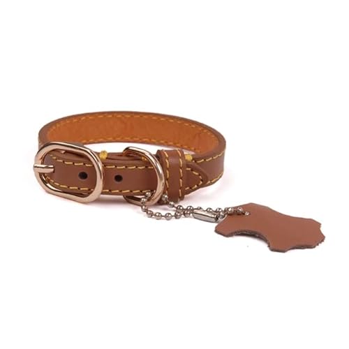 Echtes Leder Hundehalsband Personalisierte Halsbänder Für Große Kleine Hund Haustier Solide Kragen Für Katze Welpen Hund Leine Harness Pet Produkt von Sozy