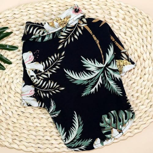 Sommer Katzen Coole Shirts Für Haustier Hawaiian Strand Drucken Kleidung Kätzchen Reise Urlaub Floral T-Shirt Kitty Welpen Kleine Hund Kostüm von Sozy