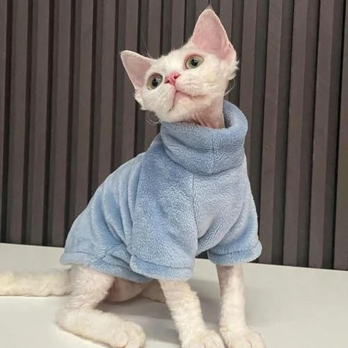 Warme Haustier Katze Kostüm für Katzen Sphynx Weiche Fleece Hund Katze Kleidung Kedi Katten Mastomas Kleidung für Katzen Pullover Ropa Para Gato von Sozy