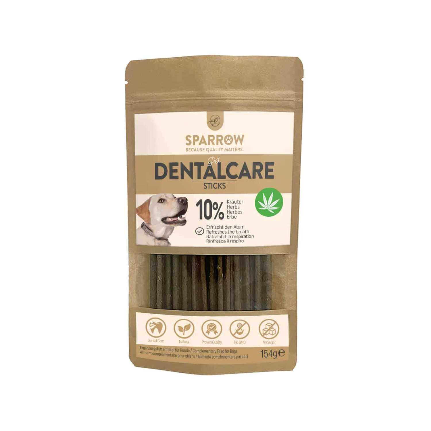 SPARROW Pet DentalCare Sticks - 154 g von SPARROW