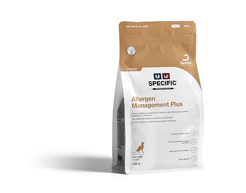 SPECIFIC® Allergen Management Plus (FOD-HY) 400 g - Hypoallergenes Trockenfutter für Katzen - Mit hydrolysiertem Protein - Für Katzen jeden Alters mit Allergien - DECHRA Veterinary Products von SPECIFIC