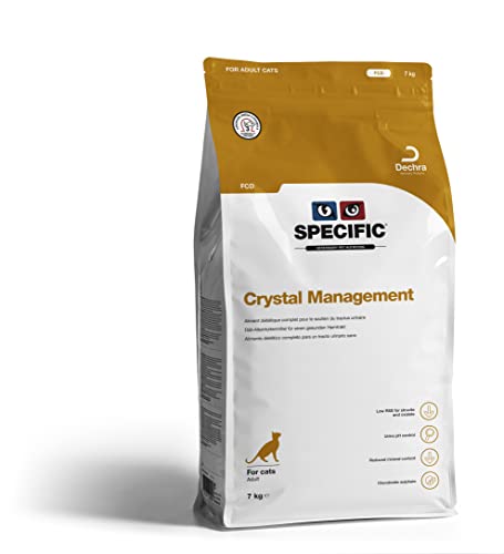 SPECIFIC® Crystal Management (FCD) 7kg - Trockenfutter für Katzen - Mit Omega-3 - Geringerer Salzgehalt - Zur Reduzierung von Struvitsteinen - Erwachsene Tiere - DECHRA Veterinary Products von SPECIFIC