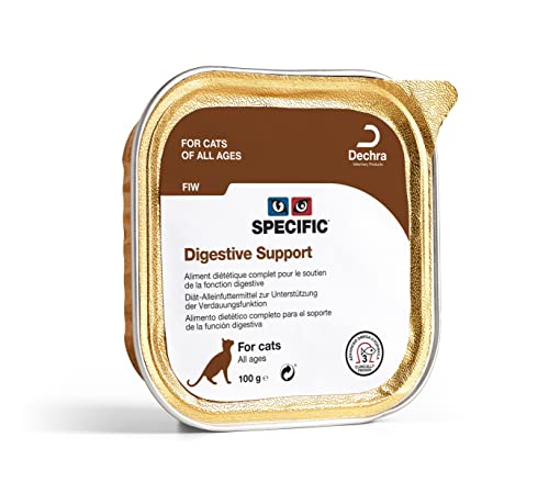 SPECIFIC® Digestive Support (FIW) 7x100g - Nassfutter für Katzen - Verbessert die Darmflora - Hoher Vitamin- und Mineralstoffgehalt - Mit Postbiotika - Alle Altersklassen - DECHRA Veterinary Products von SPECIFIC