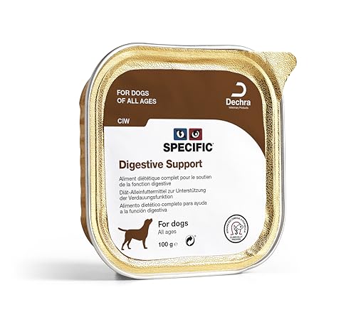 SPECIFIC® Digestive Support (CIW) 7 x 100 g - Nassfutter für Hunde - Unterstützt die Darmgesundheit - Leicht verdaulich - Ballaststoffarm - Mit Postbiotika - DECHRA Veterinary Products von SPECIFIC