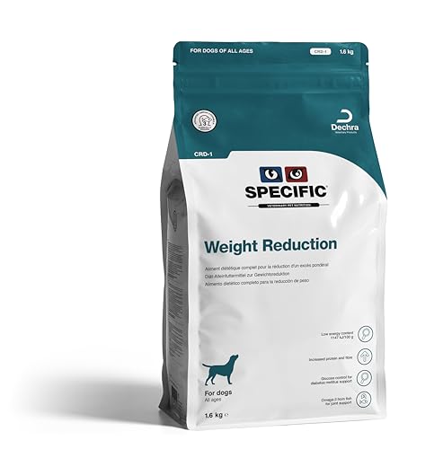 SPECIFIC® Weight Reduction (CRD-1) 1,6 kg- Trockenfutter für Hunde - Unterstützt die Gewichtsreduktion - Fettarm, ballaststoff- und proteinreich - L-Carnitin & Omega-3 - DECHRA Veterinary Products von SPECIFIC