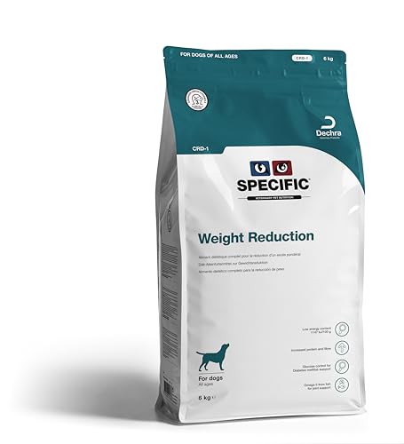 SPECIFIC® Weight Reduction (CRD-1) 6 kg- Trockenfutter für Hunde - Unterstützt die Gewichtsreduktion - Fettarm, ballaststoff- und proteinreich - L-Carnitin & Omega-3 - DECHRA Veterinary Products von SPECIFIC