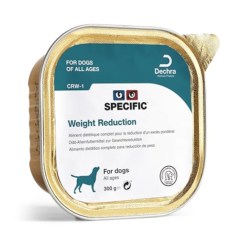 SPECIFIC® Weight Reduction (CRW-1) 6x300g - Nassfutter für Hunde - Unterstützt die Gewichtsreduktion - Fettarm, ballaststoff- und proteinreich - L-Carnitin - DECHRA Veterinary Products von SPECIFIC