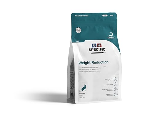 SPECIFIC® Weight Reduction (FRD) 400 g - Diät-Trockenfutter für Katzen - Proteinreich - Fett- und kalorienarm - Für übergewichtige Katzen und Katzen mit Diabetes geeignet - DECHRA Veterinary Products von SPECIFIC