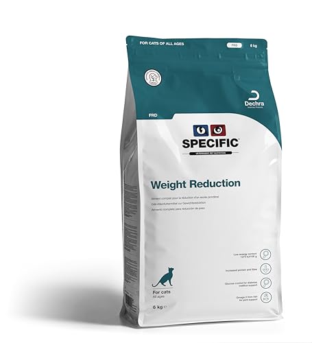 SPECIFIC® Weight Reduction (FRD) 6 kg - Diät-Trockenfutter für Katzen - Proteinreich - Fett- und kalorienarm - Für übergewichtige Katzen und Katzen mit Diabetes geeignet - DECHRA Veterinary Products von SPECIFIC