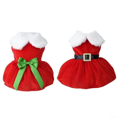 Elegantes Samt-Hundekleid für Weihnachten, entworfen für Komfort und Stil (F) von SPORTARC