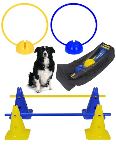 SPORTIKEL24 Superhund Agility-​Set Sprung - Agility-Trainingsequipment für Hunde - Hürden & Ringe - Ideal für Agility-Hundesport von SPORTIKEL24