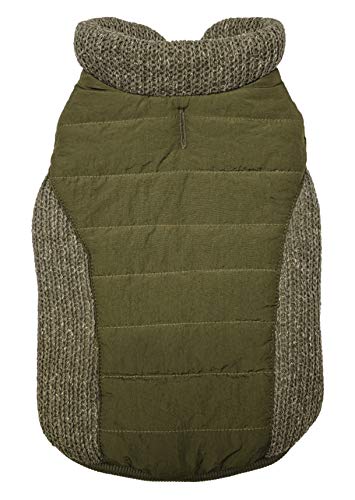 Ethical Pet Products 23902656: Fashion Pet Sweater Trim Puffy Coat Olive Größe S von SPOT Ethical Products