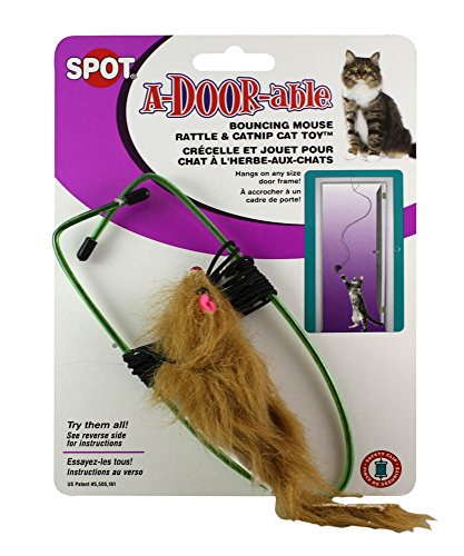 Ethical Pet Spot A-Door-Able Bouncing Mouse Interactive Catnip Cat Toy - 2 Pack von SPOT