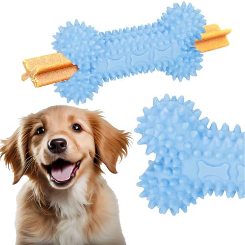 SPRINGOS Hundespielzeug Kauspielzeug Knochen mit Noppen 18 cm von SPRINGOS