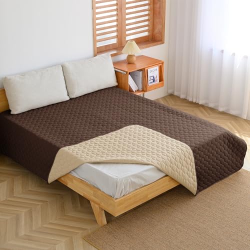 100 % doppelseitiges, wasserdichtes Hundebett-Set, Sofa, Möbel, Kinder-, Katzen-/Hundedecke, Sofa, Haustiermatratze, Hundedecke für Couch-Schutz, doppelseitig (132,1 x 208,3 cm (1 pro Packung), von SPXTEX