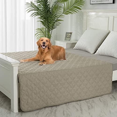 SPXTEX Hundebett-Bezug, waschbare Urinierunterlagen, Hundedecken für Welpen, große Hunde und Katzen, Sofa, wendbar, Wickelunterlage, wiederverwendbar, 1 Stück (208,3 x 259,1 cm, Beige) von SPXTEX