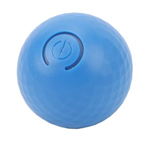 SPYMINNPOO Aktiver Rollender Hundeball, LED-Licht, PC-TPU-Bewegungssensor-Hundeball, Wasserdicht, Indoor-Outdoor-Spiel für Kleine, Mittelgroße und Große Hunde (BLUE) von SPYMINNPOO