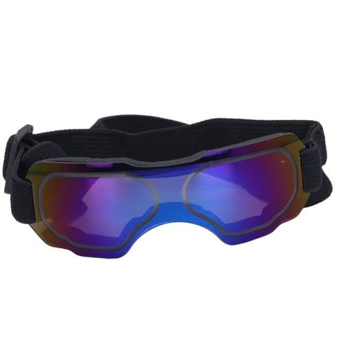 SPYMINNPOO UV-beständige Hundebrille, Verstellbarer Riemen, Coole, Stilvolle Hundesonnenbrille mit Komfortablem Design, Geeignet für Outdoor-Aktivitäten (Blue) von SPYMINNPOO