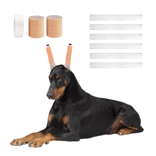 Dobermann Ohr-Posting Kit - Stand Up Support Tool mit Klebeband für Pinscher Hundeohren von SQUARECIRCLE