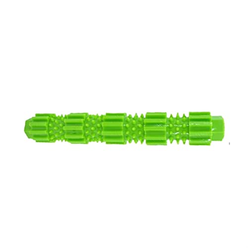 SRKATI Haustier-Hundezahnreinigungsspielzeug, Hundekauspielzeug, Hundespielzeug, quietschendes Gummi-Hundespielzeug Kauspielzeug für Hunde Haustierspielzeug(Green 23cm) von SRKATI