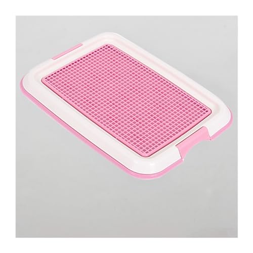 SRKATI Haustiertoilette Nützliche Hundetoilette für Welpen, Hundetöpfchen, Innentoiletten, leicht zu reinigende Trainingstoilette für Haustiere Hundetoilette(Pink) von SRKATI