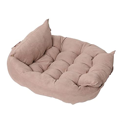 SRKATI Hundebett Katzenbett Pet Cozy Bed Puppy Cotton Zwinger Mat Large Dog Pillow Kissen Small Medium Dog Isomatten(Light pink) von SRKATI