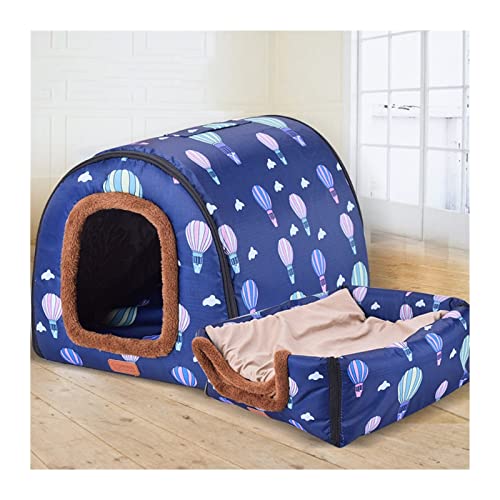 SRKATI Hundebett Katzenbett Warme Hundehütte House Lounge für Katzen, mittelgroße kleine Hunde, warm, faltbar, waschbar(8,35X32X28cm) von SRKATI