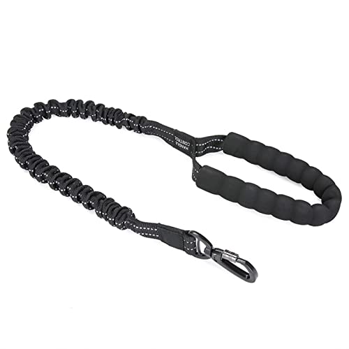 SRKATI Hundeleine Elastische reflektierende Leine für große Hunde Schleppleine für Hunde(Black) von SRKATI