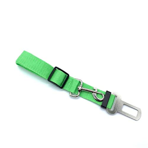 SRKATI Hundeleine Haustier-Auto-Sicherheitsgurt, einziehbarer Hund, Katze, Zugseil, verstellbares Geschirr, Leine Schleppleine für Hunde(Green) von SRKATI