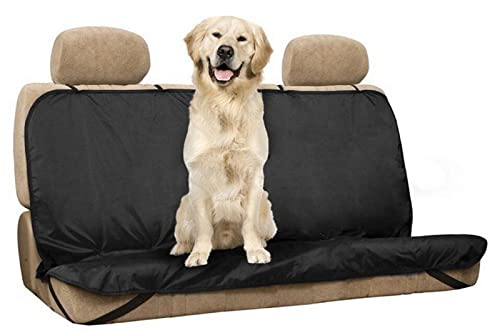 SRKATI Hundetoilette Haustiermatte Auto Haustier Sitzbezug Rückenlehne Sitzbank Oxford Autositzbezug Kissen für Hunde(Black) von SRKATI