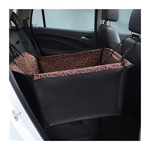 SRKATI Hundetoilette Haustiermatte Autositzbezüge für Hunde Autositz Zwinger Protektoren Faltbare Hundetaschenkörbe(Brown) von SRKATI