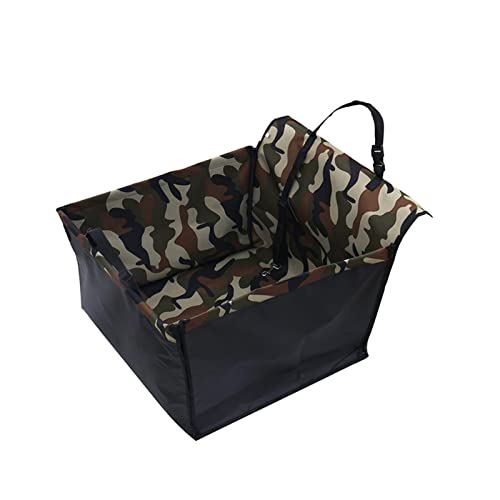 SRKATI Hundetoilette Haustiermatte Autositzbezüge für Hunde Autositz Zwinger Protektoren Faltbare Hundetaschenkörbe(Camouflage) von SRKATI