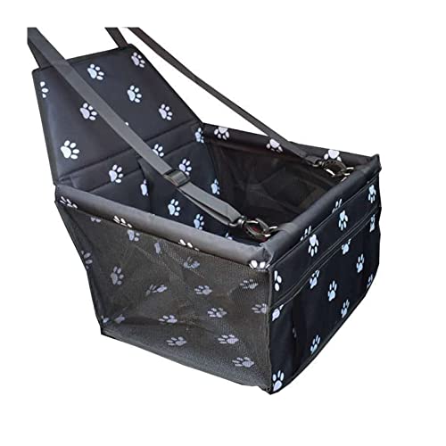 SRKATI Hundetoilette Haustiermatte Autositzbezug für Hunde, Faltbare Hängematte, Haustier-Reisetasche, Transport von Katzen und Hunden(Style1 Black) von SRKATI