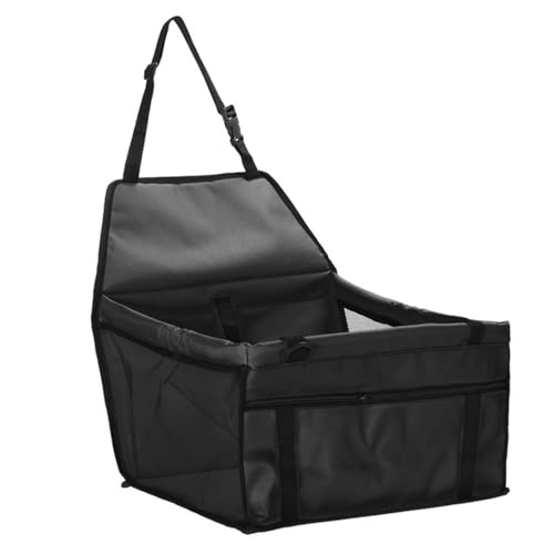 SRKATI Hundetoilette Haustiermatte Haustier-Hunderückentasche, Faltbarer Hund, Autositzbezug, tragbares Auto-Reisezubehör(Black) von SRKATI