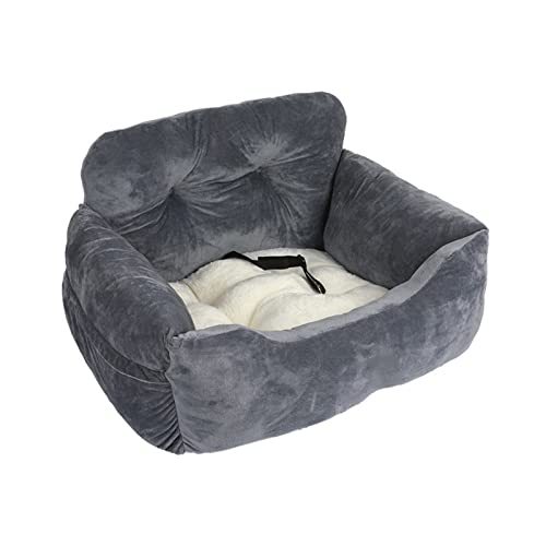 SRKATI Hundetoilette Haustiermatte Hund Autositz Bett Reise Hund Autositz Auto Verwendung Haustier Auto Bettdecke Hundebett(Type A-Dark Grey) von SRKATI